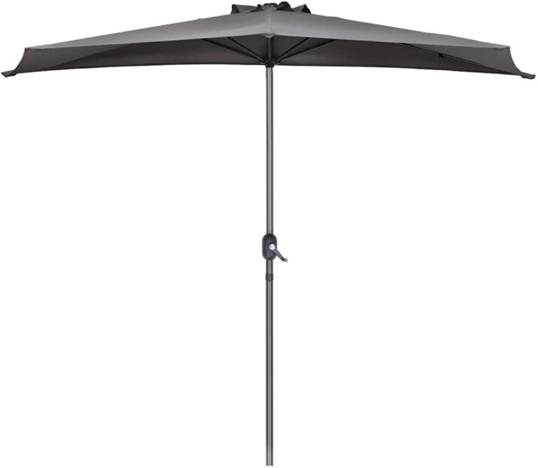 Halber Sonnenschirm in 3 verschiedenen Farben Durchmesser 270 cm