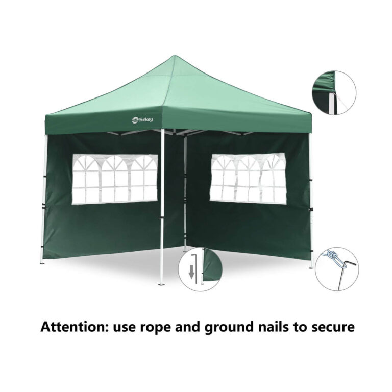 Pavillon 300x300cm mit Seitenteilen in grau - Salcar GmbH