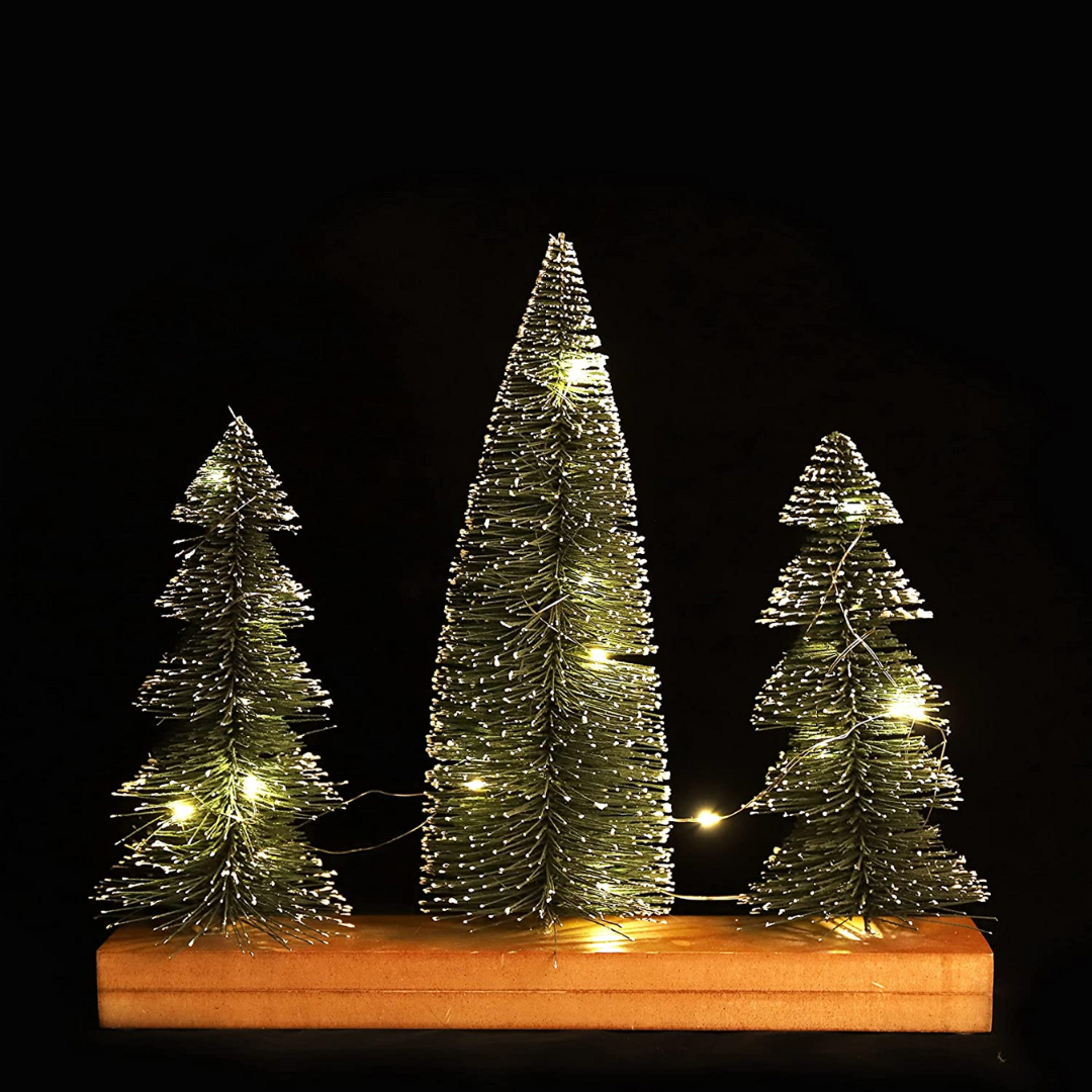 Mini Weihnachtsbaum mit 20 LED, 3 Stück kaufen