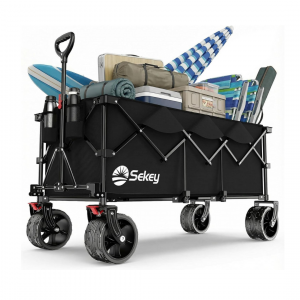 XXXL Bollerwagen faltbar und extralang mit Bremsen 300L