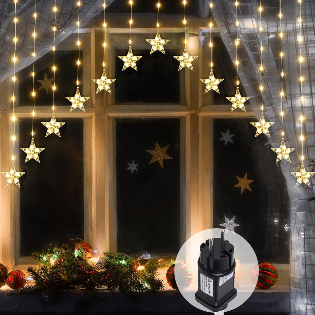 LED Sternen Lichtervorhang kaufen