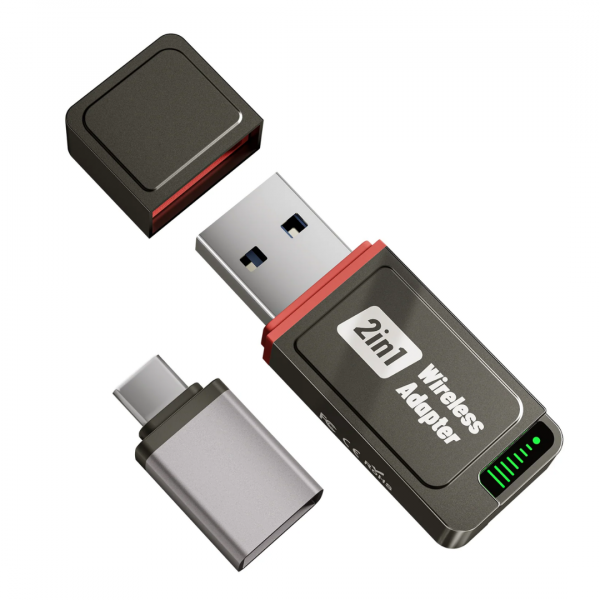 SALCAR 2-in-1 Wireless Adapter für CarPlay & Android Auto