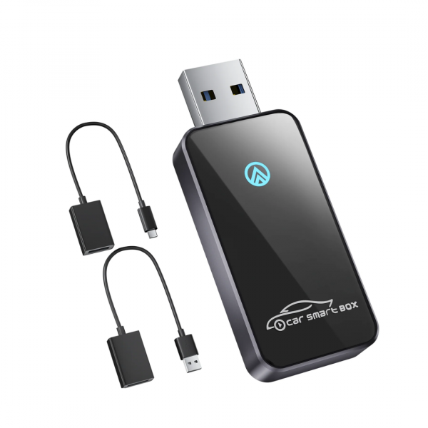 SALCAR Kabelloser Android Auto Adapter – 2025 Upgrade, Wireless USB Dongle mit Dualband WiFi für stabile & unterbrechungsfreie Verbindung, kompatibel mit Android 11+