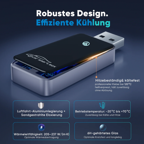 SALCAR Kabelloser Android Auto Adapter – 2025 Upgrade, Wireless USB Dongle mit Dualband WiFi für stabile & unterbrechungsfreie Verbindung, kompatibel mit Android 11+ – Bild 5