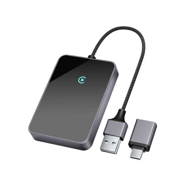 SALCAR Wireless CarPlay Adapter für iPhone – Dualband 5,8 GHz, Verzögerungsfrei, Plug & Play Dongle für kabelloses CarPlay, kompatibel mit iPhone 6 & iOS 10+