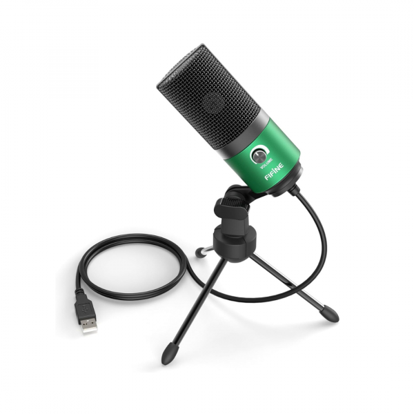FIFINE USB Mikrofon PC, Microphone für MAC PS4 PS5, Streaming Microfon mit Ständer – Bild 9