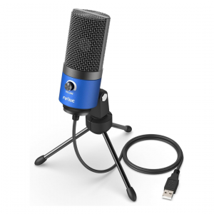 FIFINE USB Mikrofon PC, Microphone für MAC PS4 PS5, Streaming Microfon mit Ständer