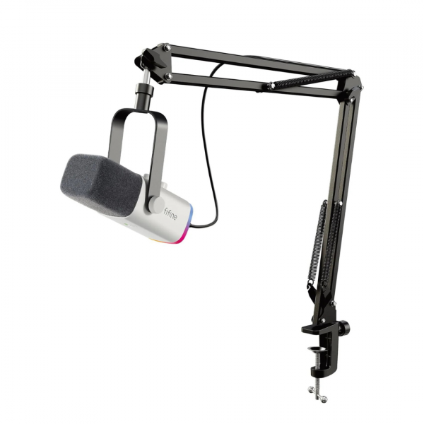 FIFINE USB / XLR Dynamisches Mikrofon mit Arm, Stummschalttaste und Kopfhörerbuchse – Bild 5