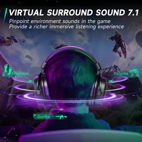 FIFINE 3,5mm / USB Gaming Headset mit Mikrofon, 50mm Treiber – Bild 5