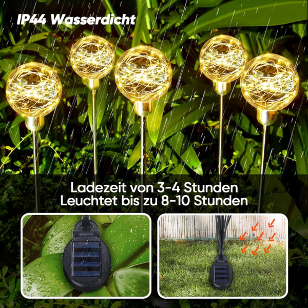 8 Modi Solar Gartenleuchten – Bild 4
