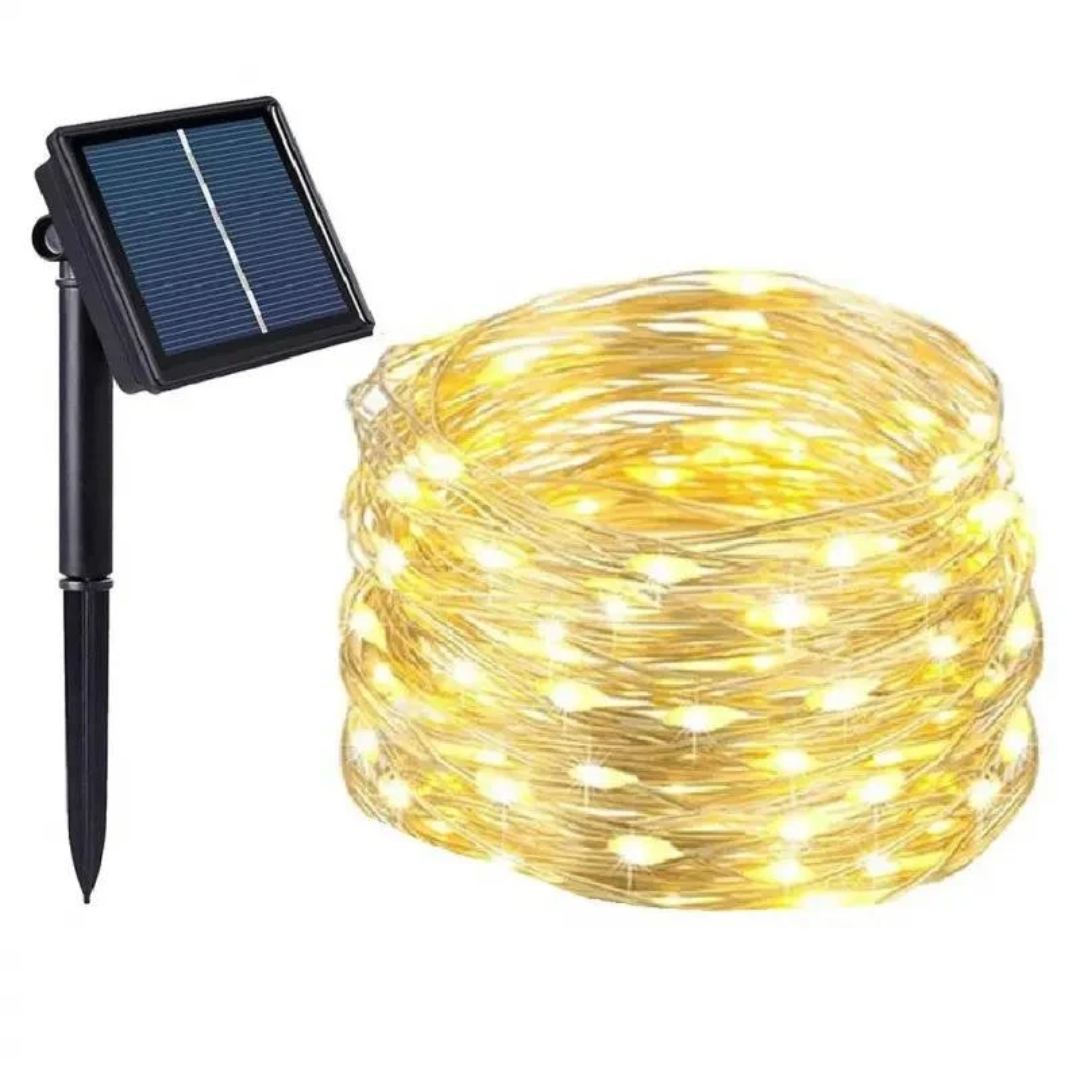 Salcar 10 m LED Solar Lichterkette, 100 LEDs – Bild 9