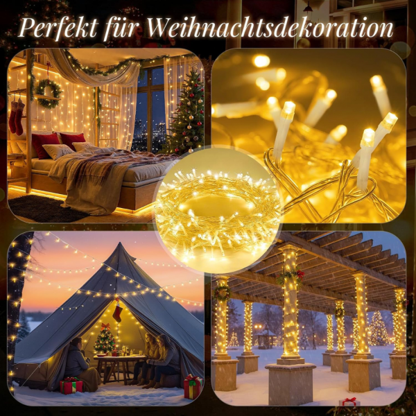 LED Lichterkette 5 m, 50 LED mit 8 Modi – Bild 7