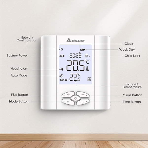Smart Thermostat Boiler WLAN Heizungsthermostat T5W WiFi – Bild 7
