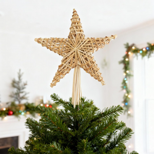 Christbaumstern aus Stroh, 30CM