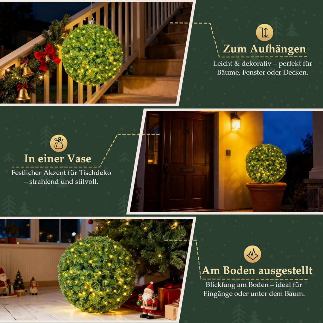 DIY Weihnachtskugel 40 cm mit/ohne LED – Bild 4