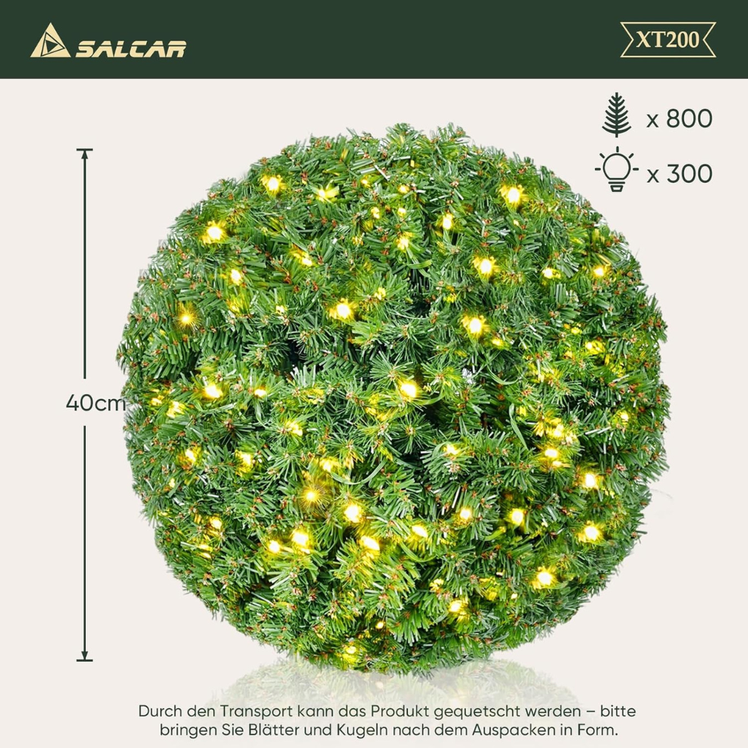 DIY Weihnachtskugel 40 cm mit/ohne LED – Bild 6