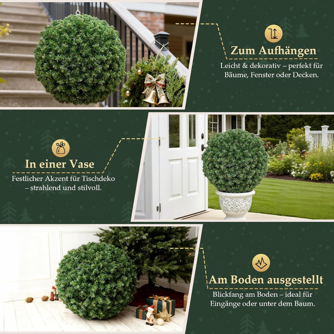 DIY Weihnachtskugel 40 cm mit/ohne LED – Bild 9