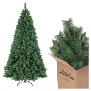 SALCAR Weihnachtsbaum künstlich mit Handschuhen und Metallständer