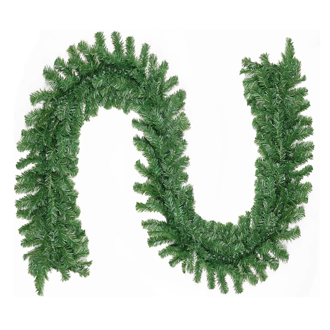 Weihnachtsgirlande 10 m mit/ohne Beleuchtung – Bild 2