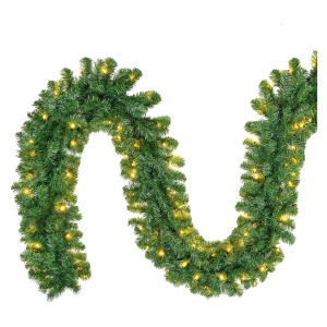 Weihnachtsgirlande 10 m mit/ohne Beleuchtung