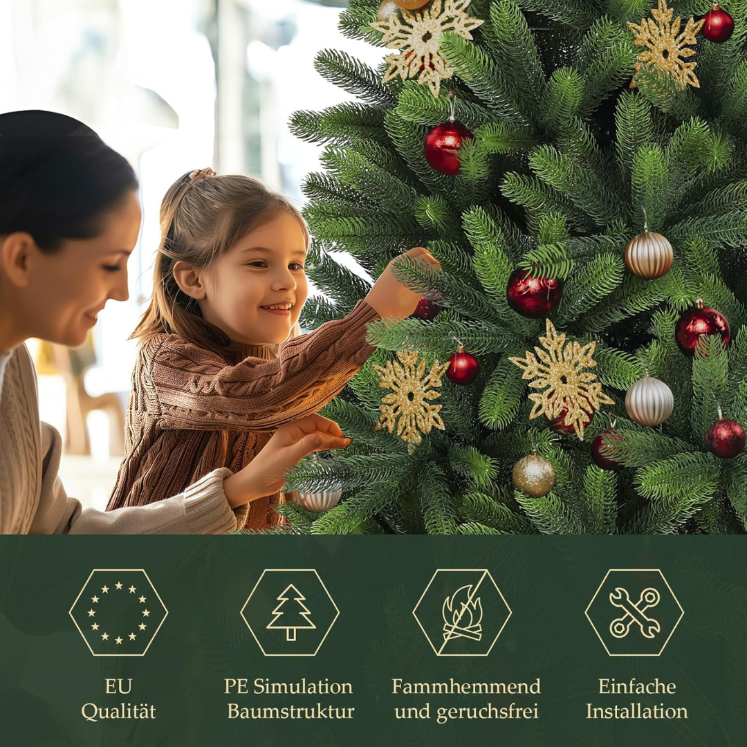 Weihnachtsbaum, edle Nordmanntanne, inklusive Handschuhe und Metallständer – Bild 6