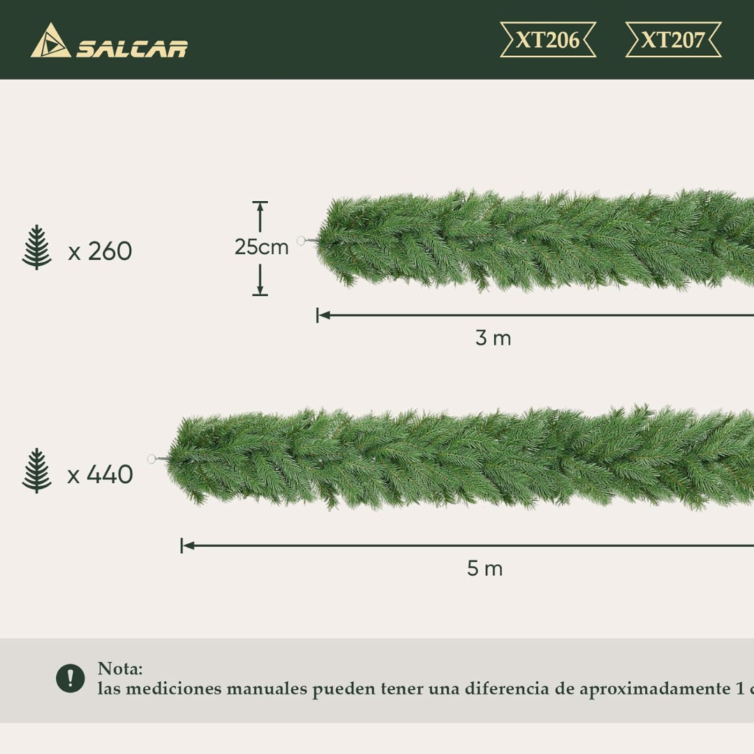 Künstliche Weihnachtsgirlande, naturgetreue – Bild 2