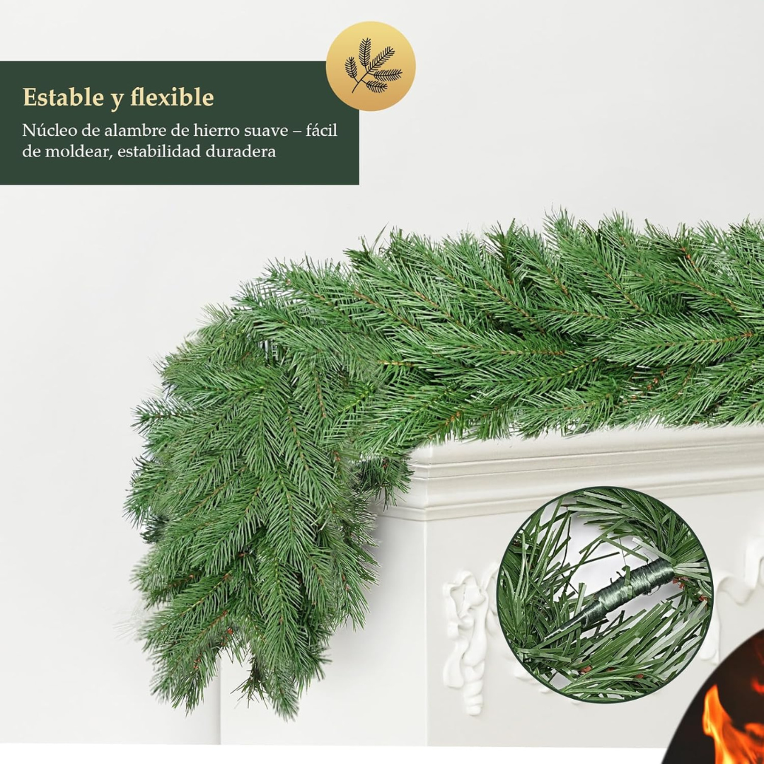 Künstliche Weihnachtsgirlande, naturgetreue – Bild 3