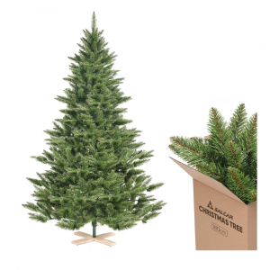 Künstlicher Weihnachtsbaum mit Holzständer