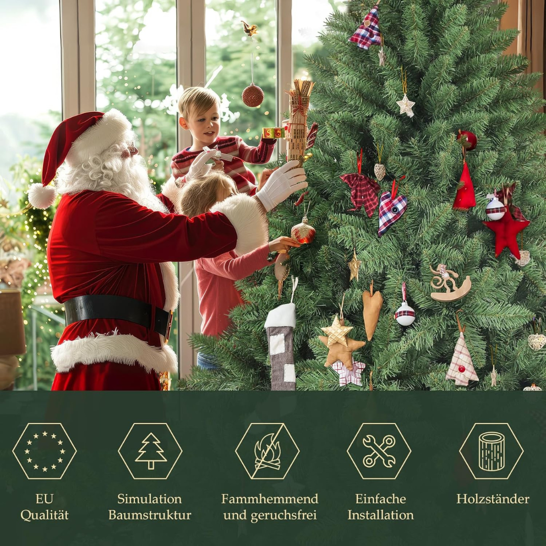 Knstlicher Weihnachtsbaum inkl. Holzstnder