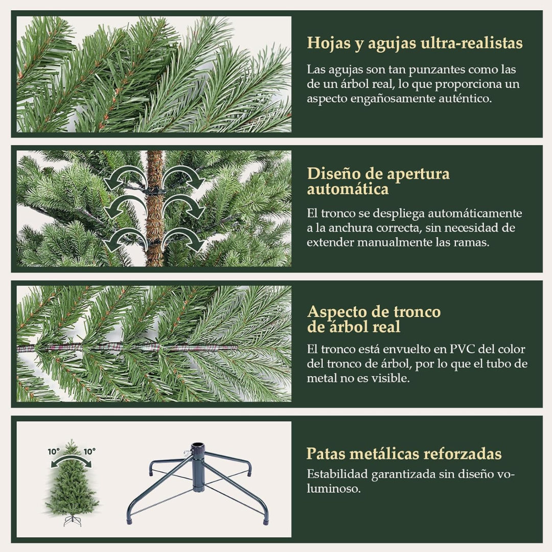 Künstlicher Weihnachtsbaum, Premium Nordmanntanne – Bild 5