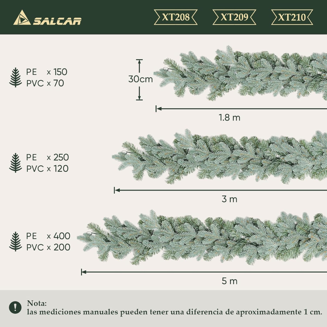 Künstliche Weihnachtsgirlande, Blaugrün – Bild 2