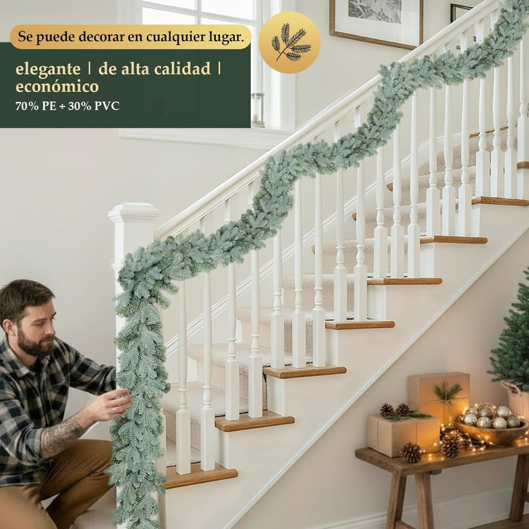 Künstliche Weihnachtsgirlande, Blaugrün – Bild 5