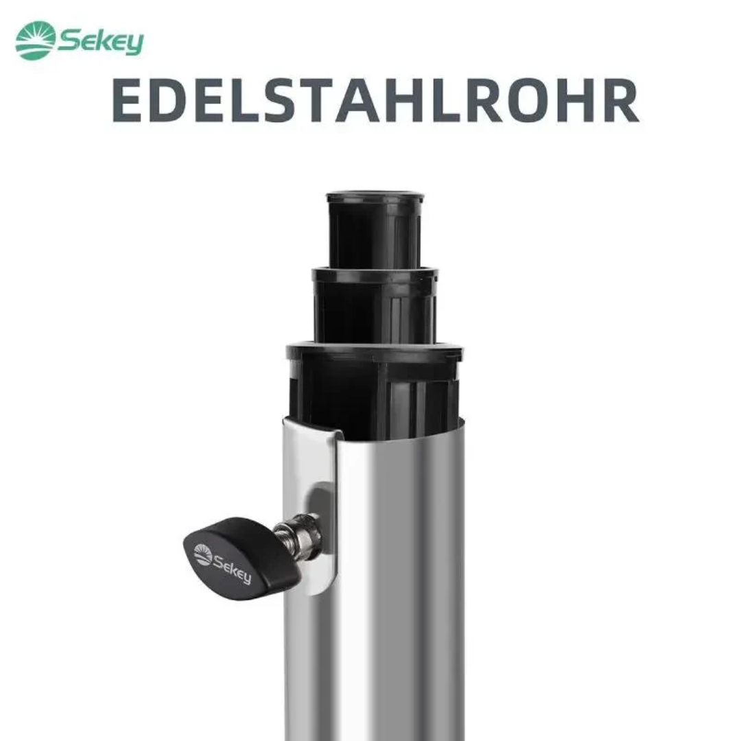 Sekey 25 kg Granit Sonnenschirmständer Eckig, für Schirmstock Ø 22 - 38 mm – Bild 7