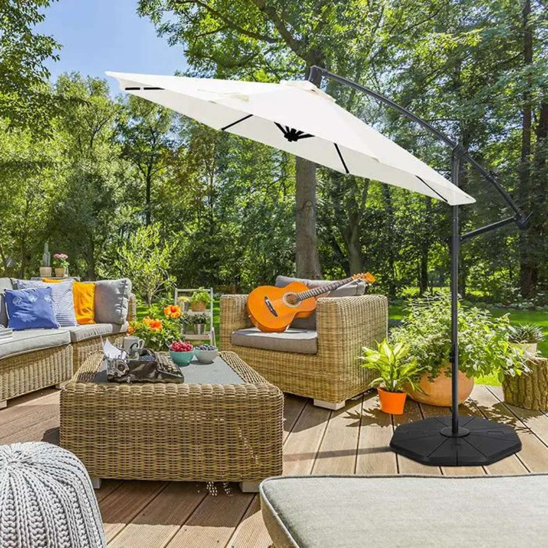 Sekey 4-teilig Schirmgewicht für Ampelschirm, befüllbar bis 78 kg – Bild 2