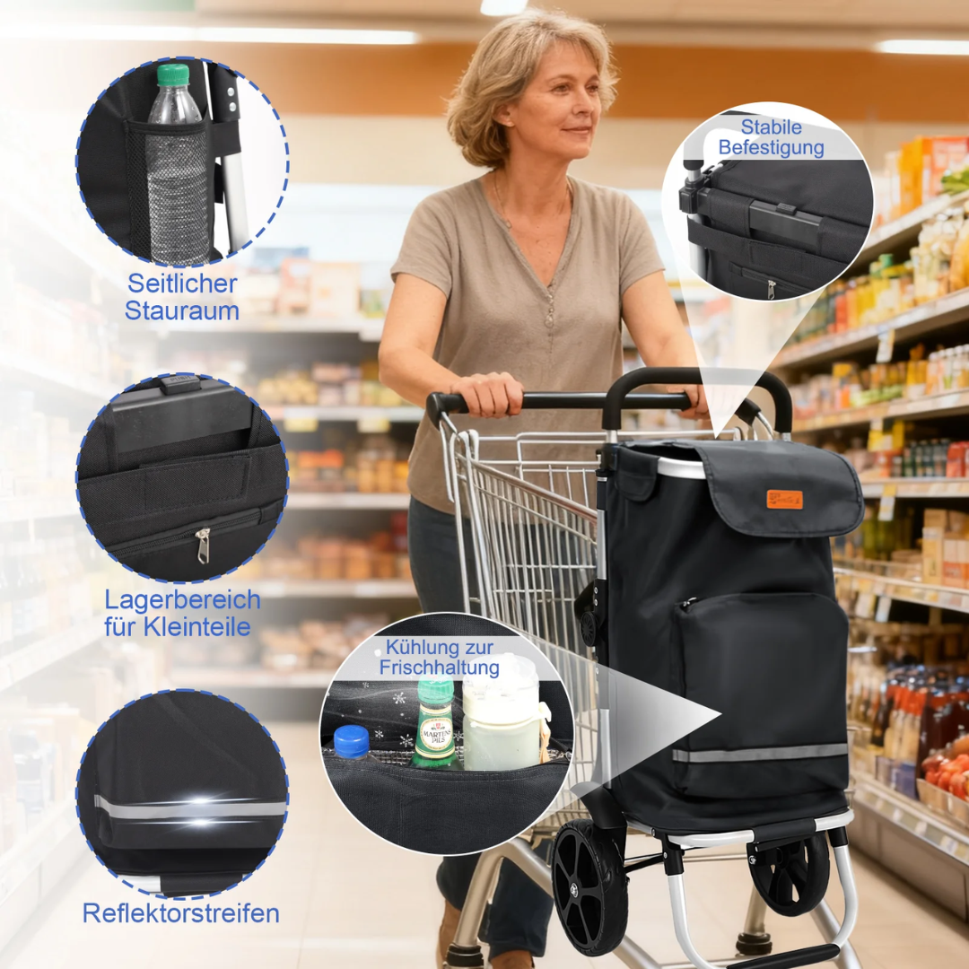 Faltbarer Einkaufstrolley 3-in-1 – Bild 3