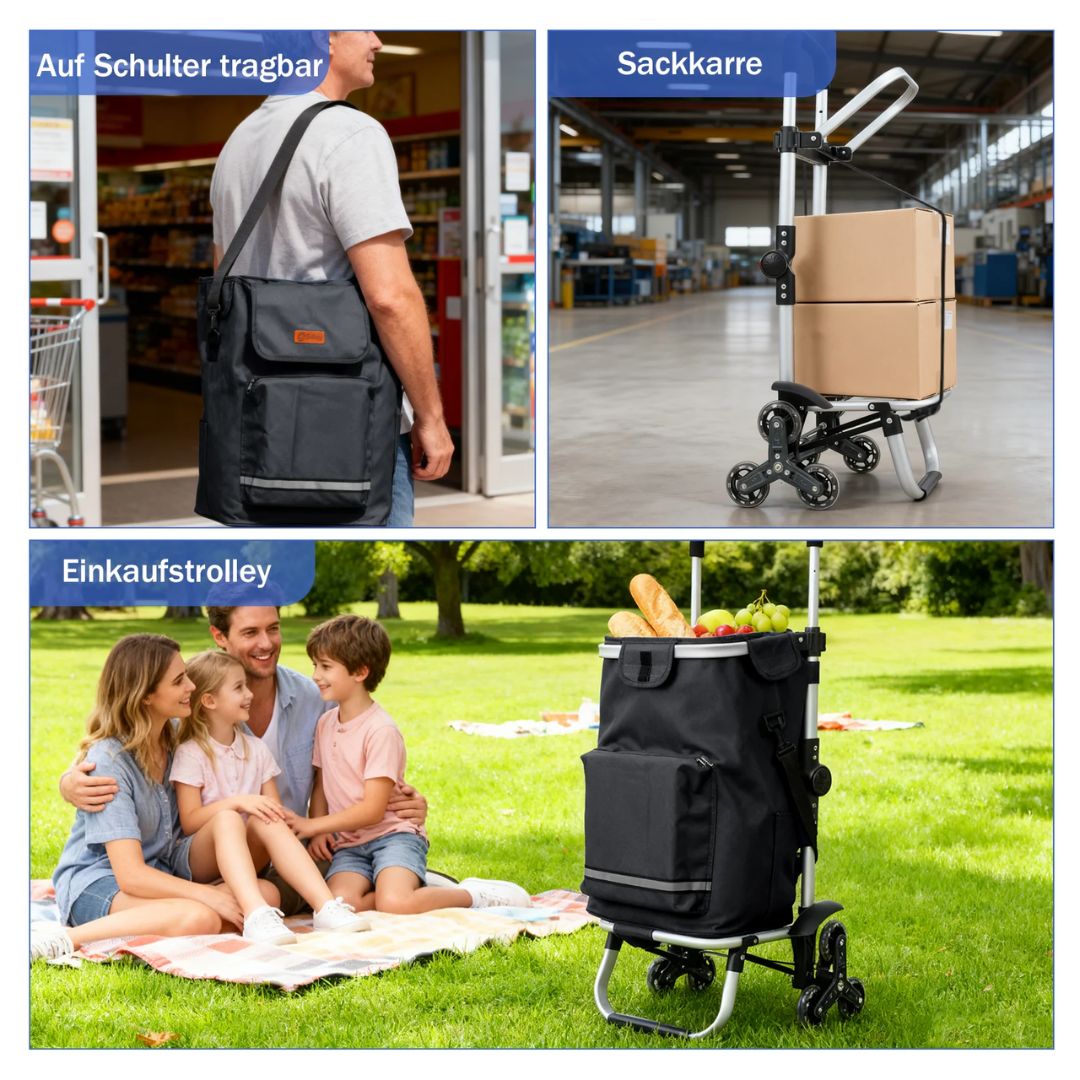 Faltbarer Einkaufstrolley 3-in-1 – Bild 4