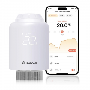SALCAR Heizkörperthermostat TRV603, Kompatibel mit Amazon Alexa & Google Assistant