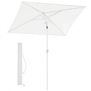 180 x 125 cm Sonnenschirm Rechteckig mit Schutzhülle, Sonnenschutz UV50+