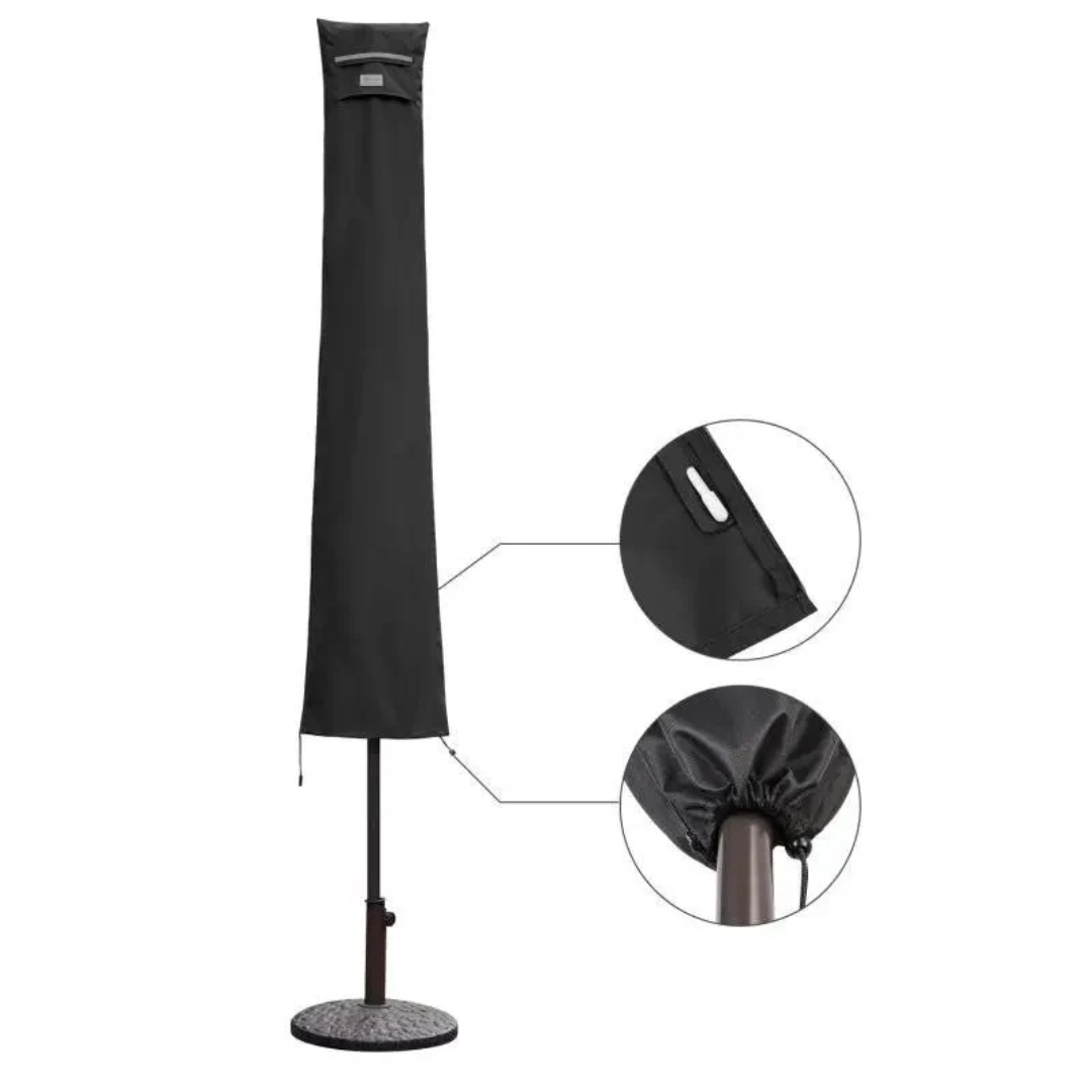 190 x 30/50 cm Schutzhülle für 350 cm Sonnenschirm, aus Oxford-Gewebe – Bild 4