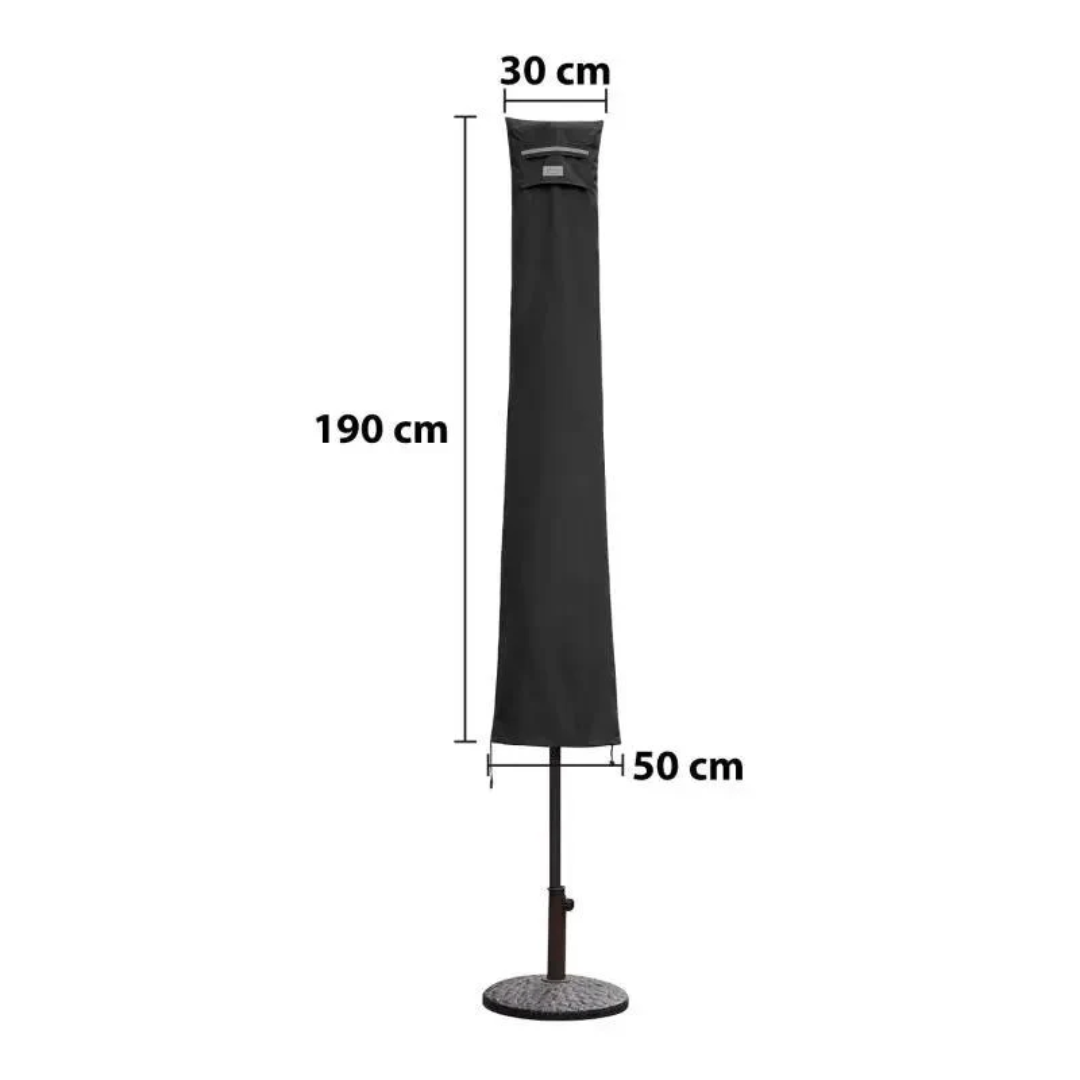 190 x 30/50 cm Schutzhülle für 350 cm Sonnenschirm, aus Oxford-Gewebe – Bild 8