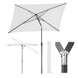 210 x 140 cm Sonnenschirm mit Schutzhülle, Sonnenschutz UV50+