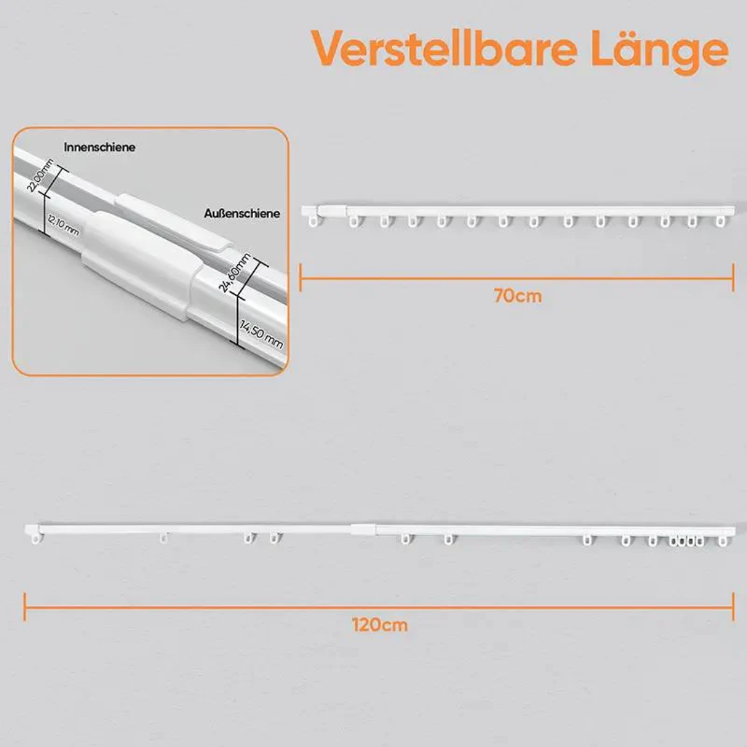 Sekey Gardinenstange ausziehbar – Bild 10