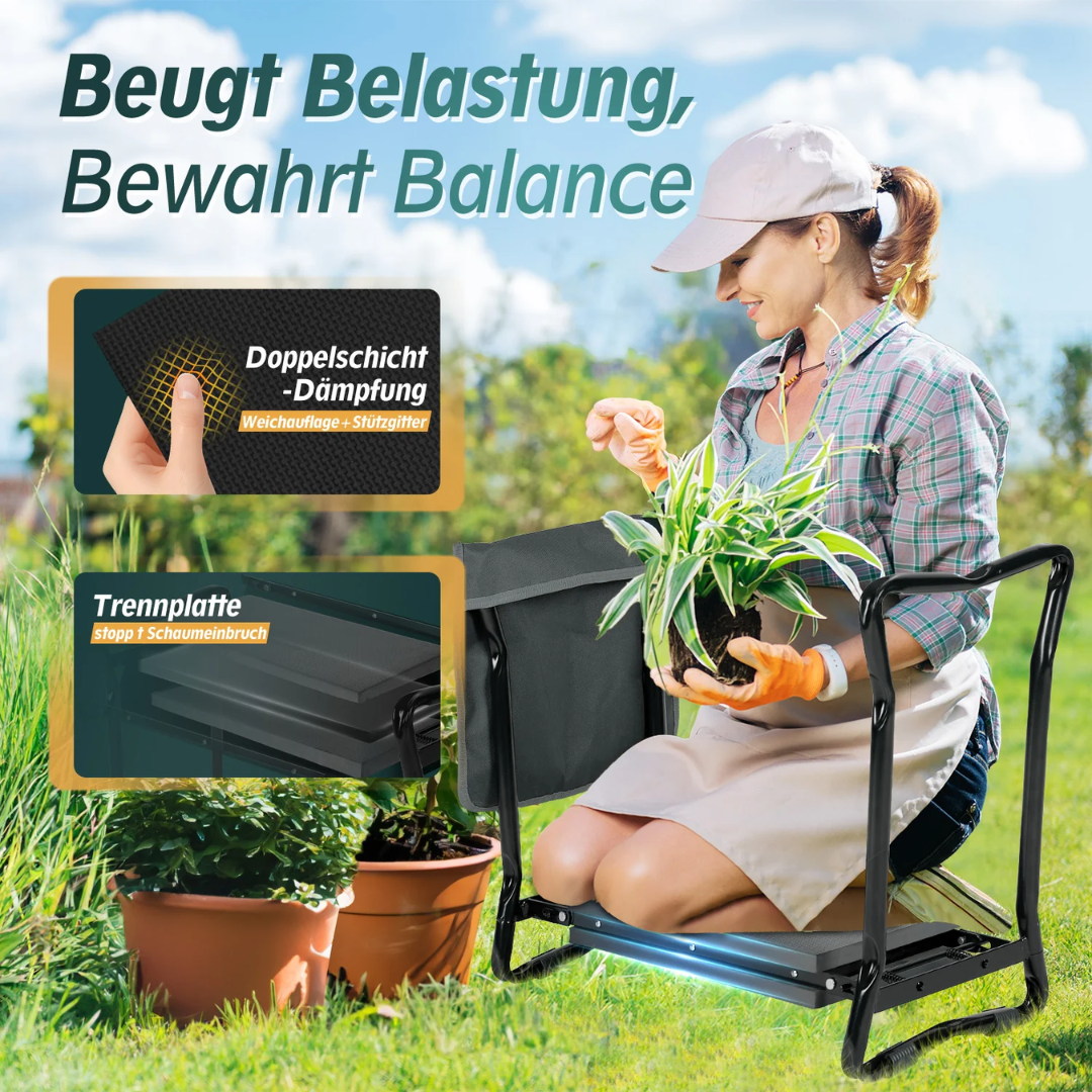 Höhenverstellbare Kniebank für Gartenarbeit – Bild 3