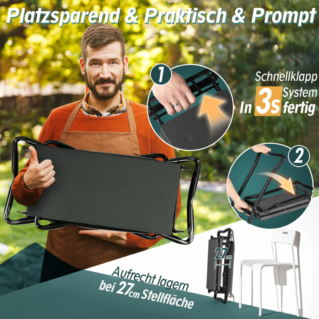 Höhenverstellbare Kniebank für Gartenarbeit – Bild 5