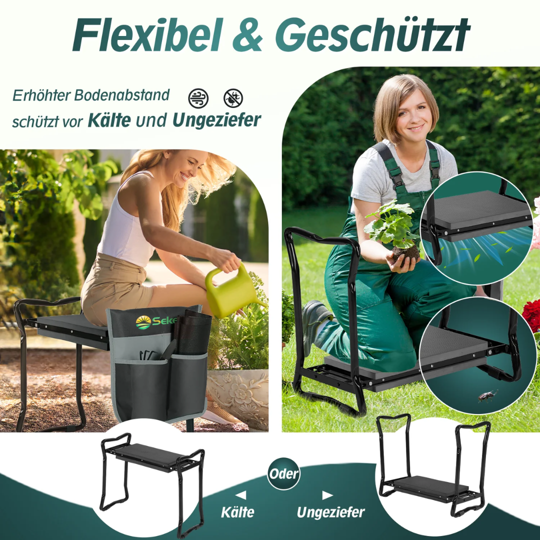 Höhenverstellbare Kniebank für Gartenarbeit – Bild 6