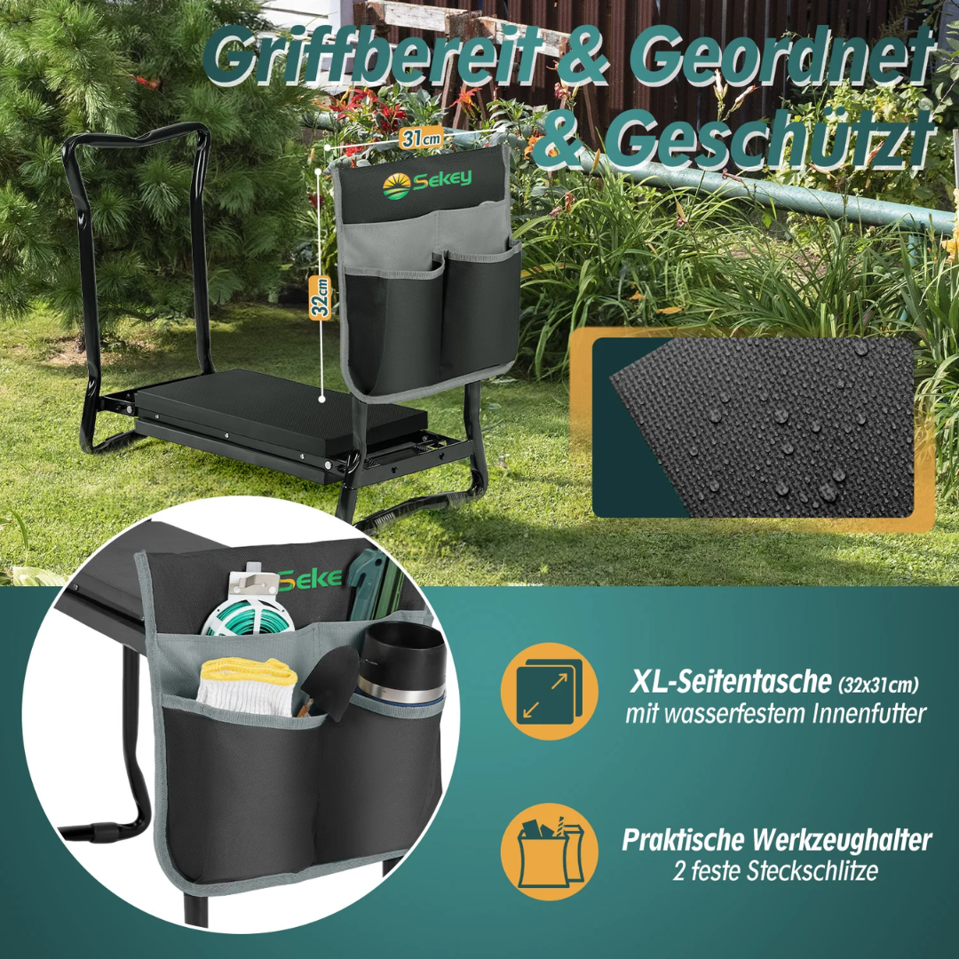 Höhenverstellbare Kniebank für Gartenarbeit – Bild 7