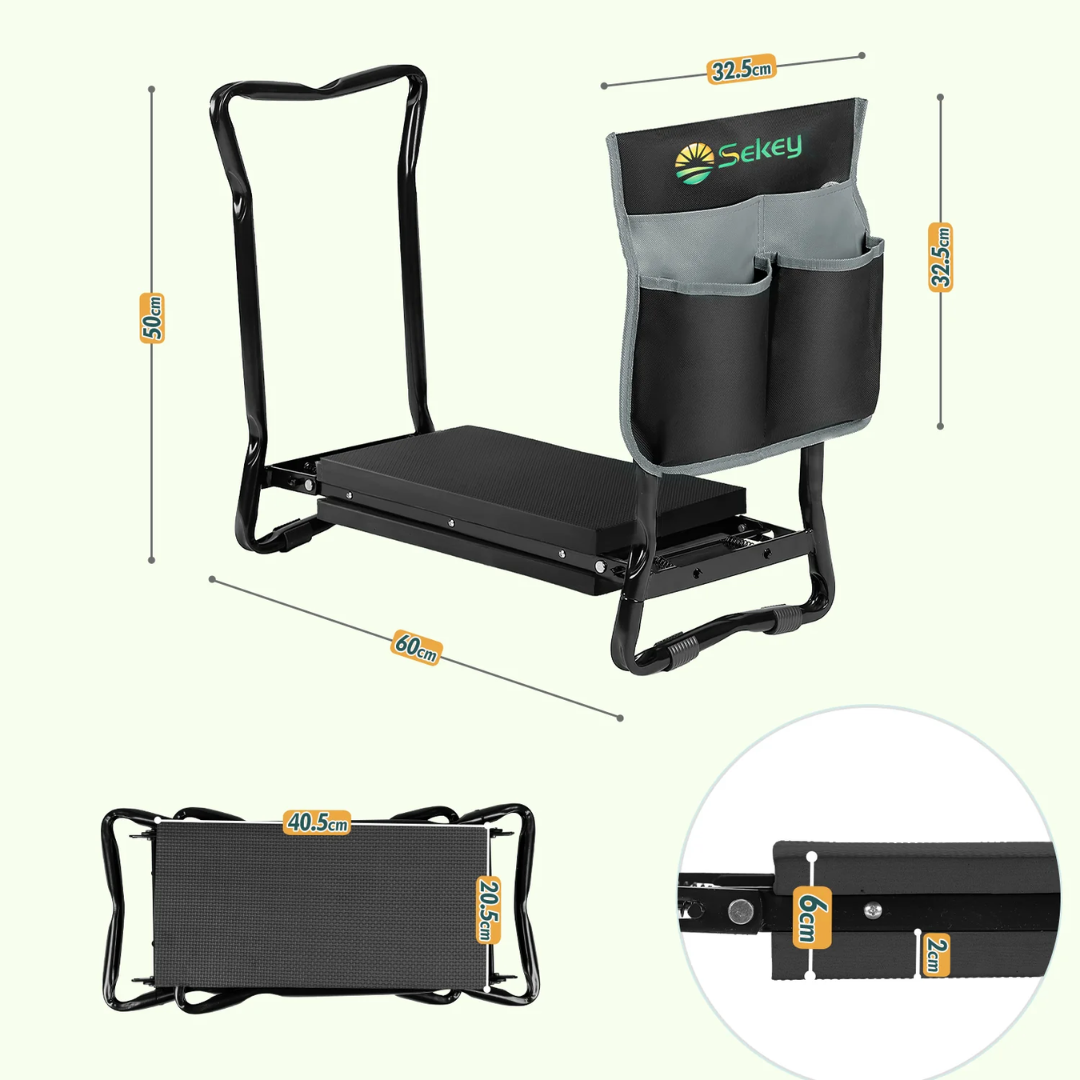 Höhenverstellbare Kniebank für Gartenarbeit – Bild 8