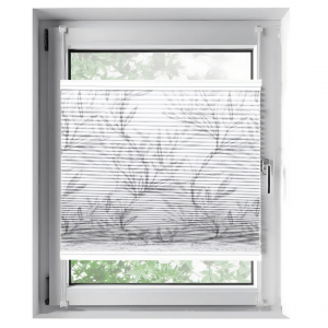 Sekey Wabenplissee ohne Bohren mit Blumen- & Blätterdruck