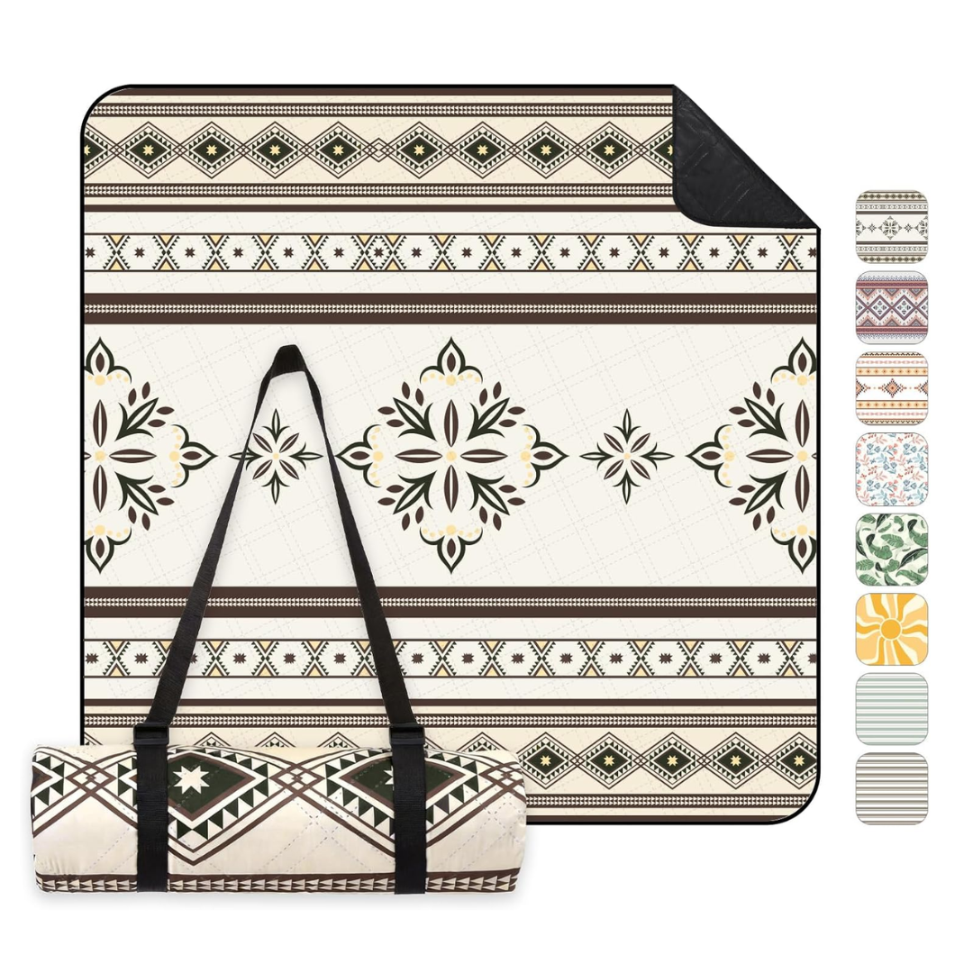 Picknickdecke Wasserdicht 200x200 cm Mandala