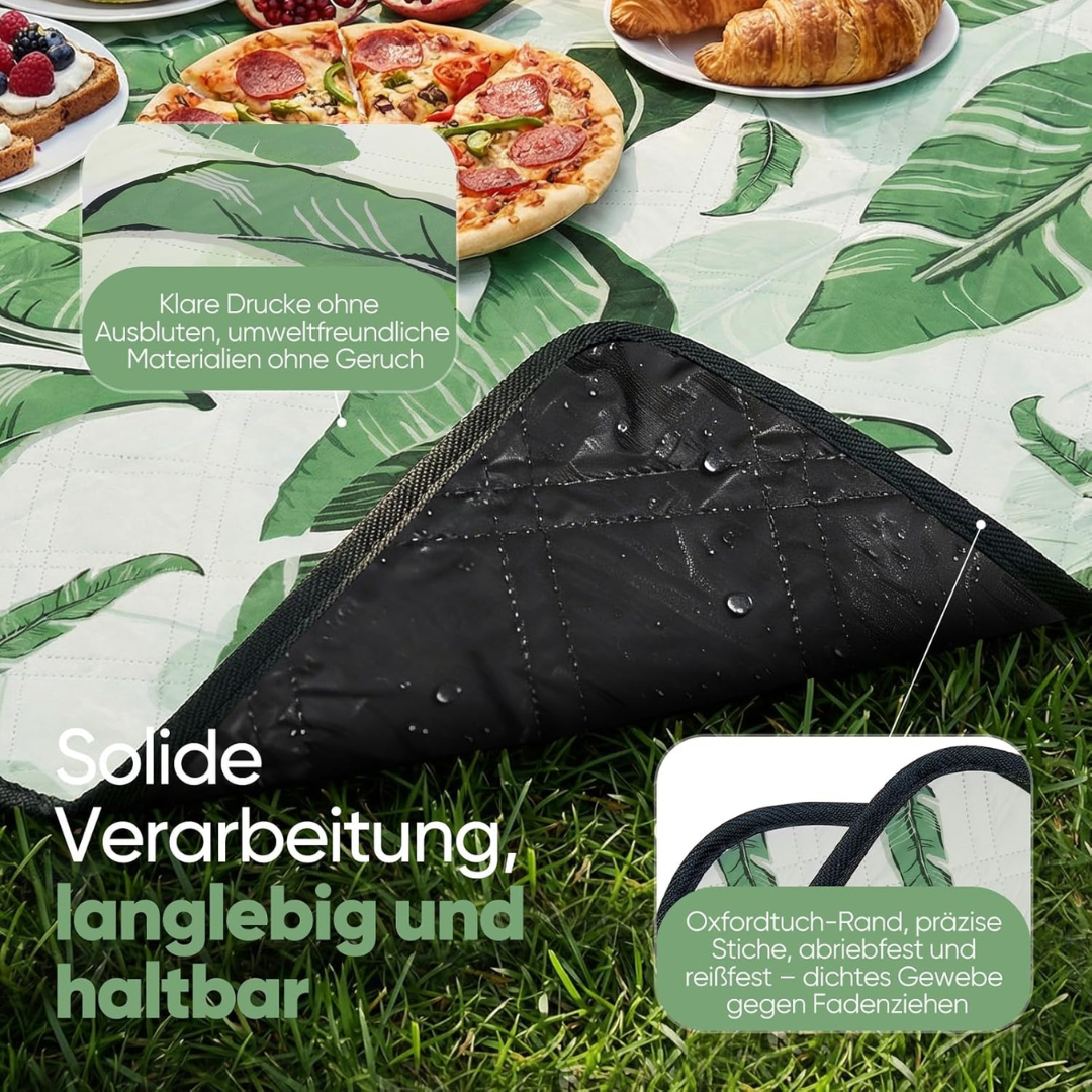 Picknickdecke Wasserdicht 200x200 cm Tropical – Bild 4